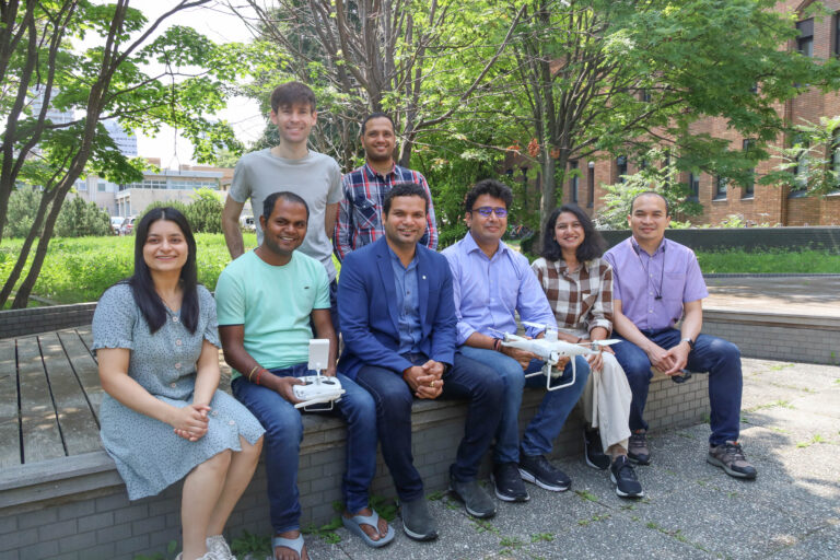 Associate Professor Ram Avtar with his research group (Photo: Miho Nagao)