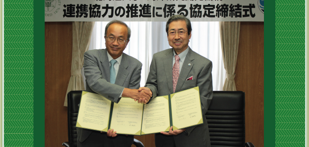 HU President Yamaguchi and JAMSTEC, President Taira