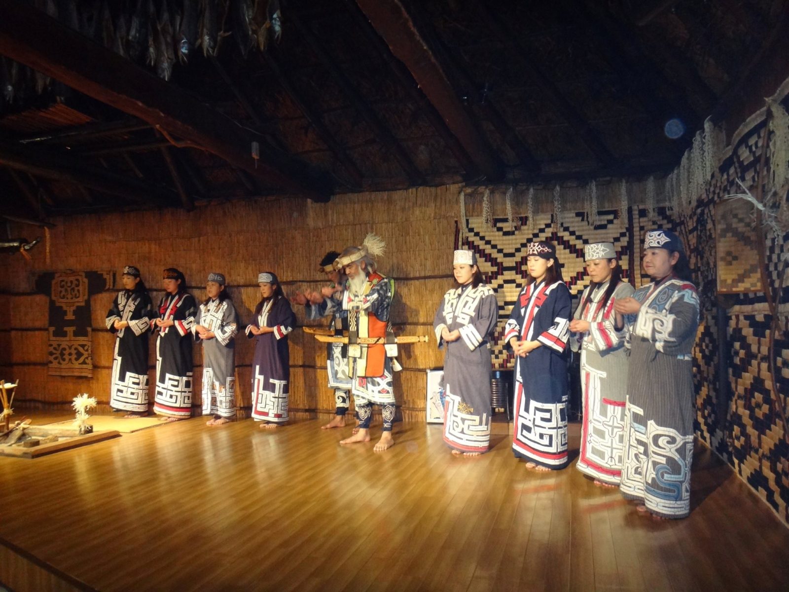 Greetings before Traditional Ainu dance