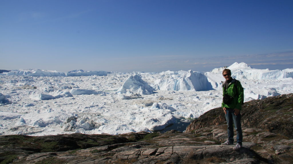 Dr. Evgeny Podolskiy near Ilulissat, Greenland.