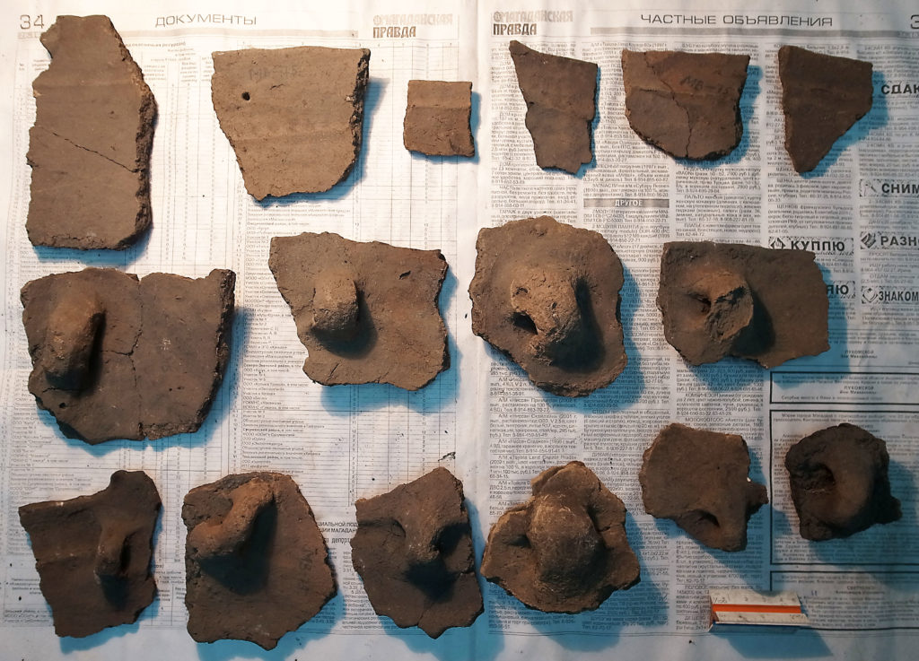 Ceramic fragments from Southern Kamchatka