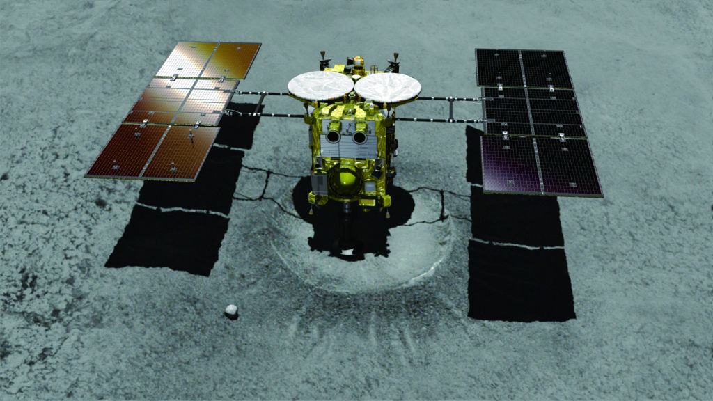 Hayabusa2 photo provided by JAXA.