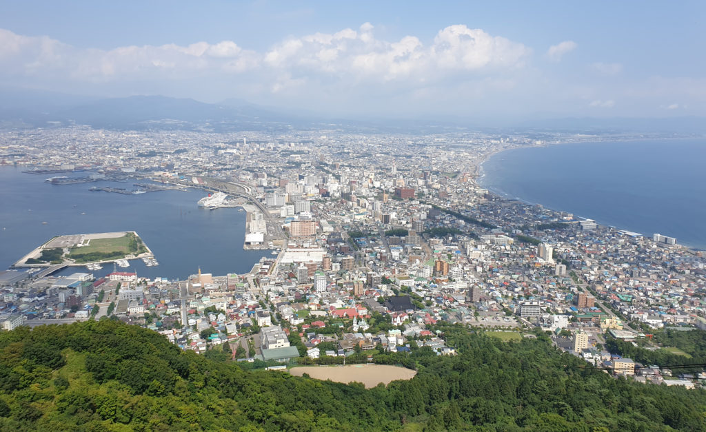 The city of Hakodate.