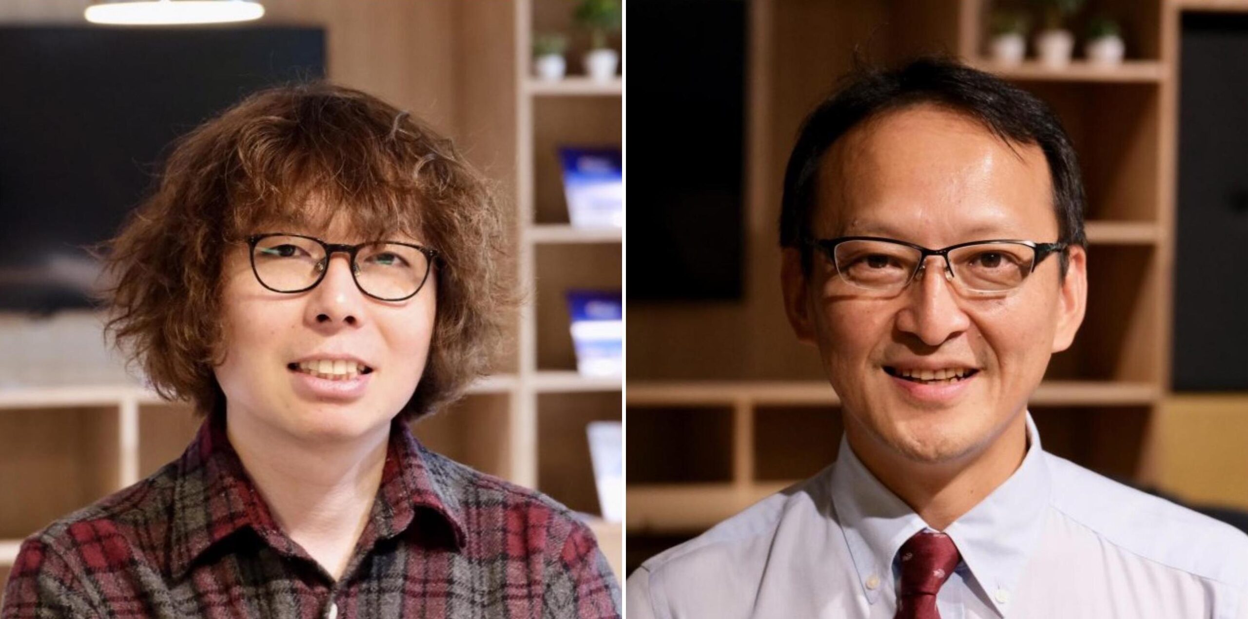 Lead author Satoshi Tanikawa (left) and corresponding author Shinya Tanaka (right) of the research team at Hokkaido University and the Institute for Chemical Reaction Design and Discovery (WPI-ICReDD). (Photo: WPI-ICReDD)